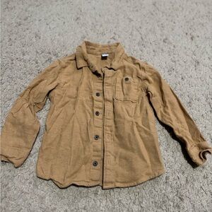 Old Navy Tan Collared Button-Front Shirt Jacket